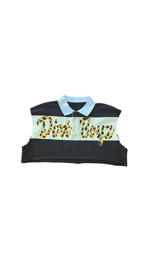 Dirty Sleeveless Cropped Rugby